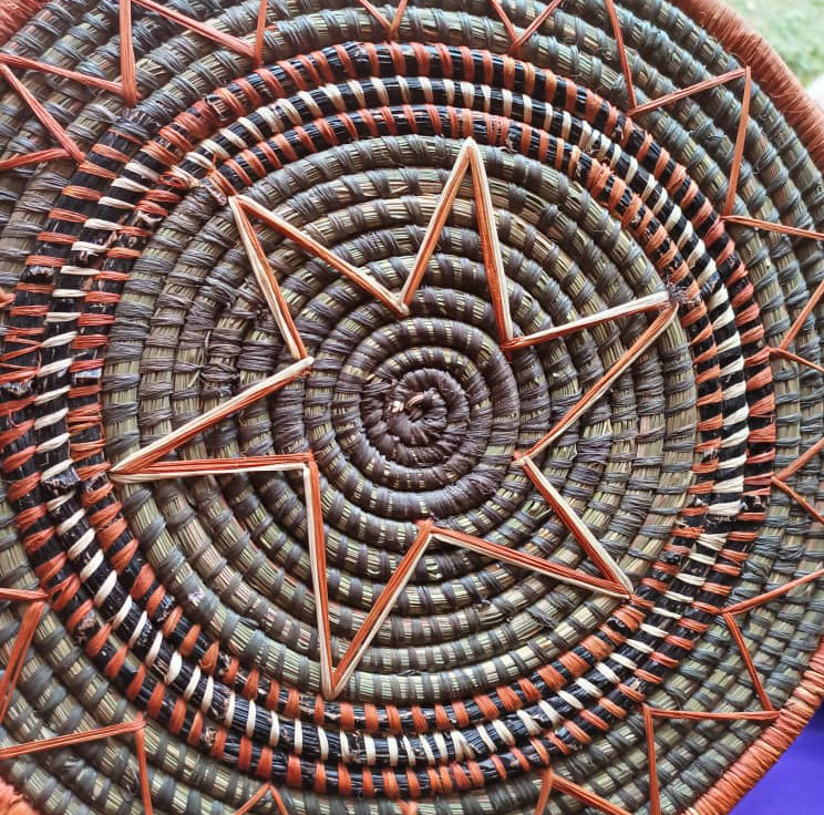 basket with star pattern